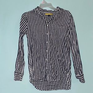 Black & White Button Down Flannel